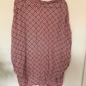 Patterned Women's Short Sleeve Robe